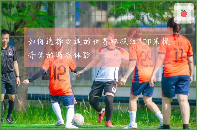 如何选择合适的世界杯投注App来提升你的游戏体验